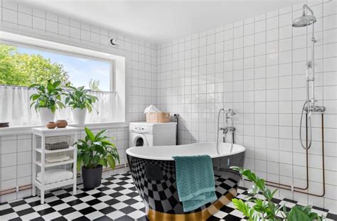 I think a black and white version would be classic. Pin by Debbie Wieland on Bathrooms | 1920s house, Interior ...