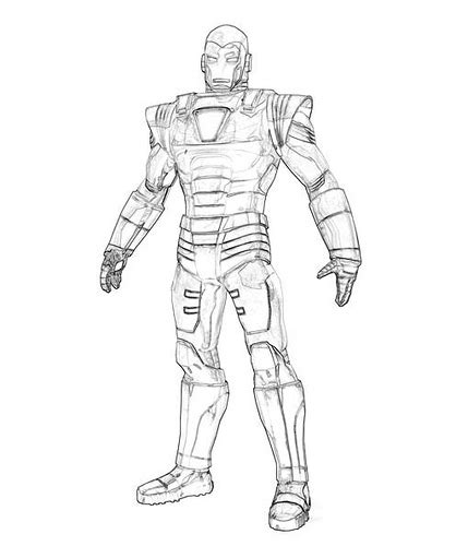 Mewarna gambar superhero avenger ironman. Mewarnai Gambar Robot Iron Man - GAMBAR MEWARNAI HD