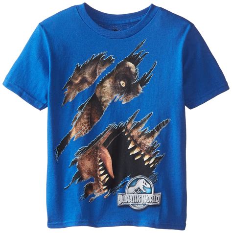 Jurassic World Boys Short Sleeve T Shirt Ebay