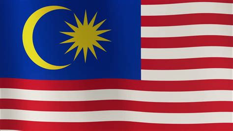 Malaysia is a country in southeast asia.it is a federation which has 13 states. National Flag of Malaysia Waving Stock Footage Video (100% ...