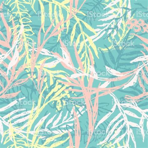 Floral Seamless Pattern Pastel Watercolor Floral Vector 2597536