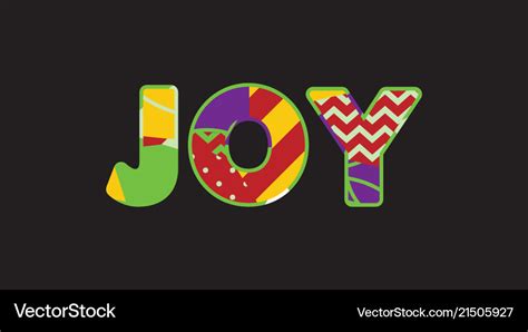 Joy Concept Word Art Royalty Free Vector Image