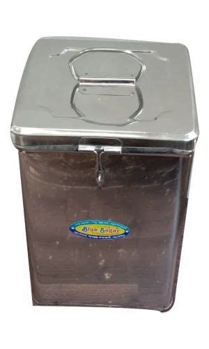 rectangular silver stainless steel storage box dimension 15x20inch thickness 5mm at rs 250