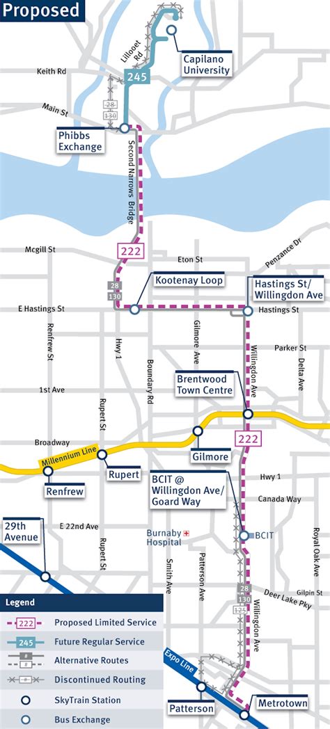 Translink Proposes 2 New Major Bus Routes Connecting To Skytrain
