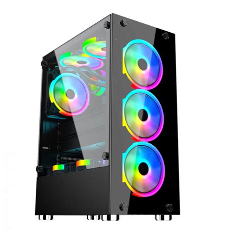 Skull Neon Ii Gaming Case 7 Fans