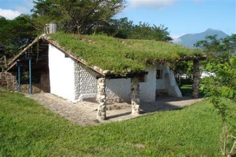 Eco Friendly Green Building With Used Empty Bottles