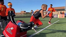 Using the Kickstand at Braxton Miller's Football Camp - YouTube