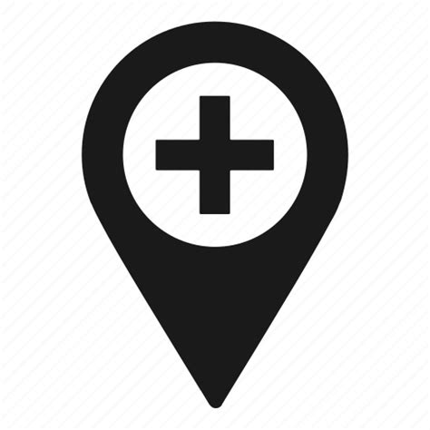 Hospital Location Map Icon Download On Iconfinder