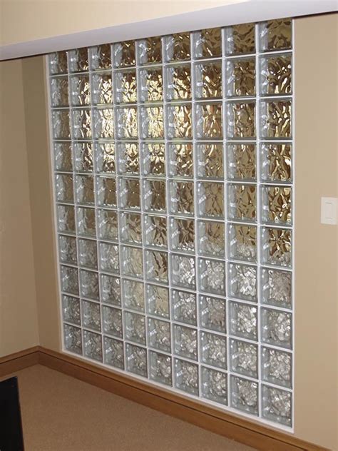 Glass Block Walls Or Partition Glass Block Wall For Office