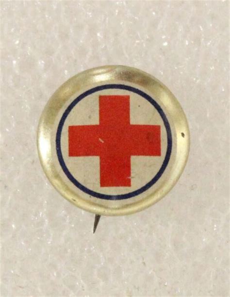 Red Cross Financial Development Large Cross Lapel Pin Ebay