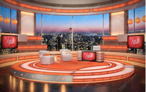 Tv Set Design Virtual Studio Tv Talk Show