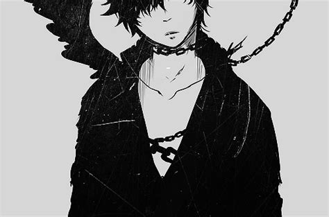 Anime Anime Boy Black And White 1677658png 500