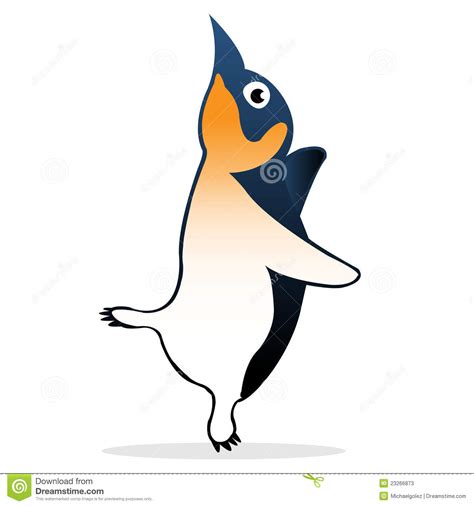 Cute Penguin Cartoon Stock Vector Illustration Of Bird