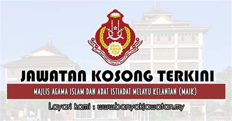 See more of majlis agama islam & adat istiadat melayu kelantan on facebook. Jawatan Kosong di Majlis Agama Islam dan Adat Istiadat ...