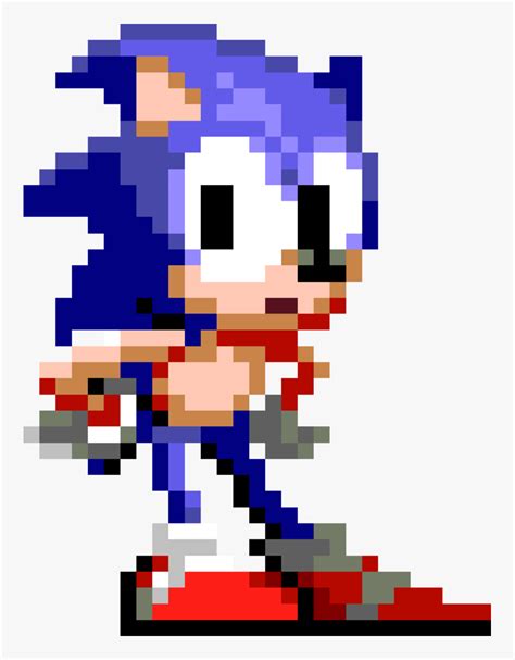 Sonic Sprite Png Sonic The Hedgehog Pixel Transparent Png Transparent Png Image Pngitem