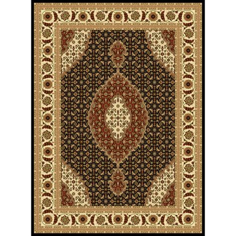 Indoor Beige Oriental Area Rug | Wool area rugs, Black area rugs, Contemporary area rugs
