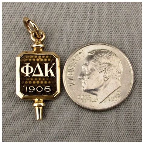 Vintage Phi Delta Kappa 10k Gold Key Pendant Charm Fob 1906 Ruby Lane