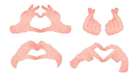 Illustration Of A Set Of Hand Drawn Hearts Heart In Hands Hands