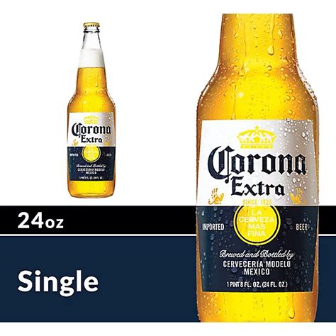 Corona Extra Lager Mexican Beer 46 Abv Bottle 24 Fl Oz Albertsons