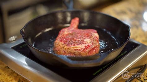 Ribeye Steak Recipe Cast Iron Bone In Ribeye Steak Cowboy Steak Youtube