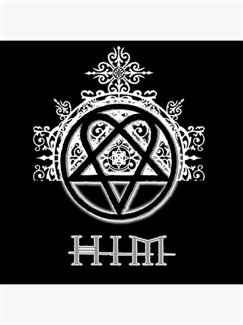 Him Heartagram Logo Sticker For Sale By Harber60 Redbubble