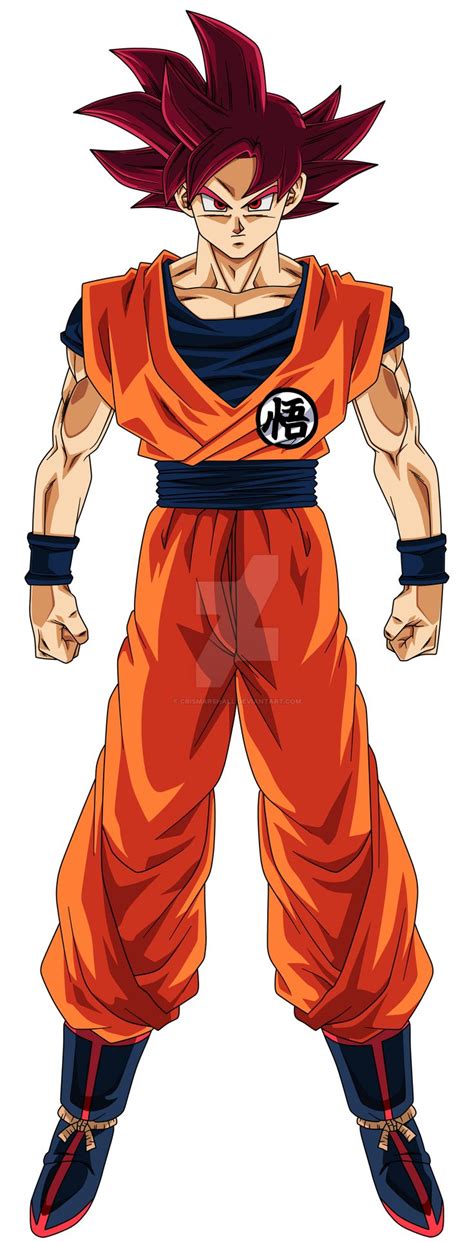 Goku Super Saiyan God By Crismarshall On Deviantart Goku Super Saiyan