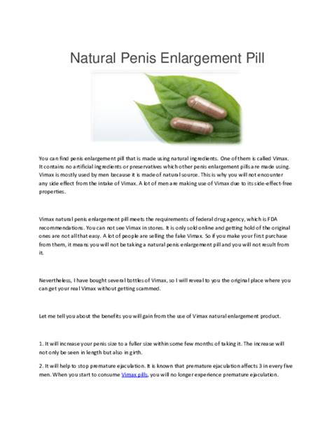 Doc Natural Penis Enlargement Pill Joella Williams