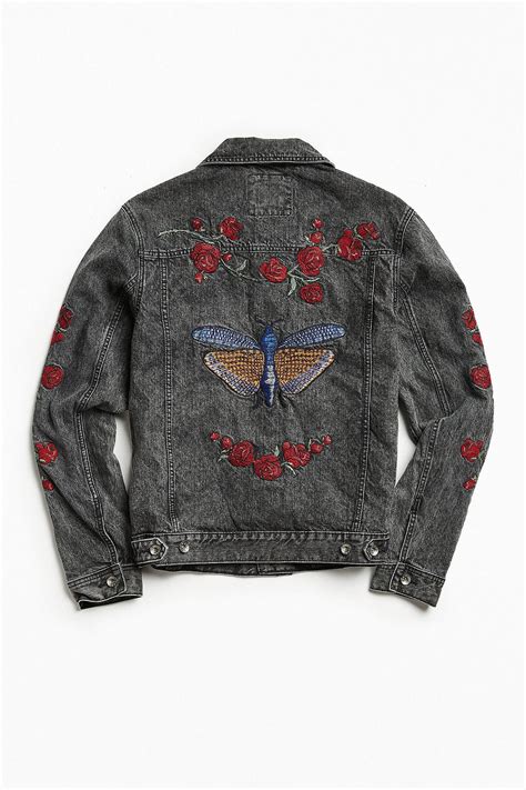 Customized Embroidered Denim Jacket By Bdg 99 Embroidered Denim