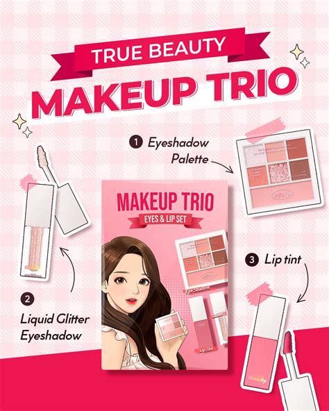 Amts X True Beauty Makeup Edition Trio Set 7colors Eyeshadows Liquid
