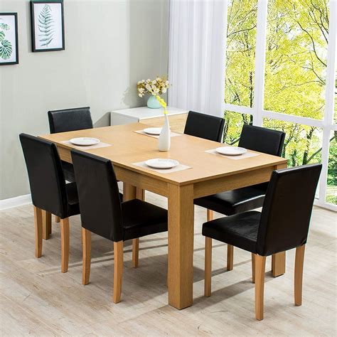 7 Piece Dining Room Set 6 Seater Dining Table Set Daals Home