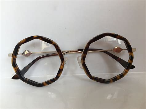 Round Octagon Eyeglasses Frame New Old Stock Silver Etsy