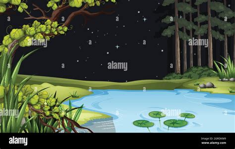 A Waterform At The Forest Stock Vector Image And Art Alamy