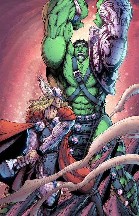 Thor Vs Hulk Brian Skipper Hulk Vs Thor Hulk Art Best Marvel