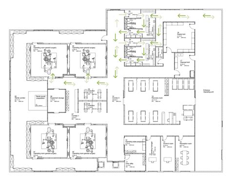 Or Department With 4 Operating Rooms The Following Sample Plan Shows An