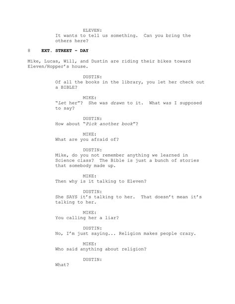 Stranger Things 3 Script Page 6 Created With