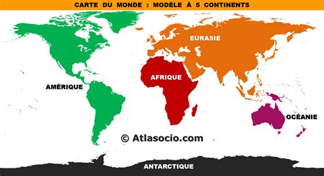 Cartes Des Continents Du Monde