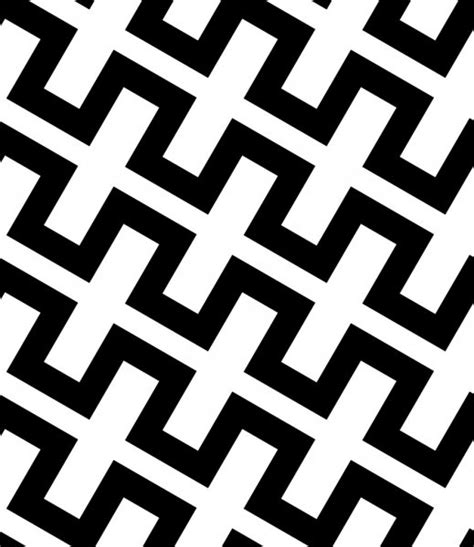 Abstract Black And White Simple Diagonal Square Zig Zag