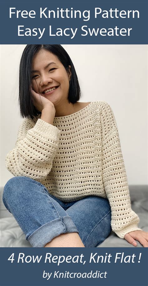 21 Easy Knitting Patterns For Womens Sweaters In 2020 Free Knitting