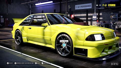 Need For Speed Heat Ford Mustang Foxbody 1990 Customize Tuning