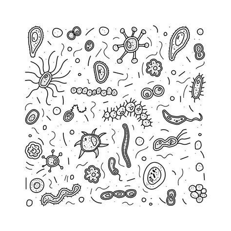 Learning About Germs 10 Printable Coloring Pages Of Germs For Kids