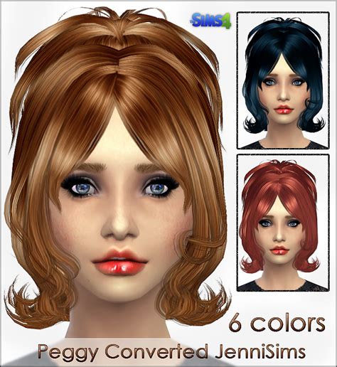 My Sims 4 Blog Peggy Hair Conversion By Jennisims