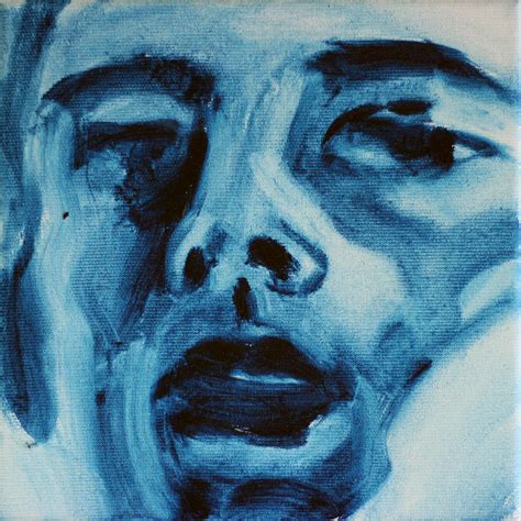 20x20cm Oil On Canvas Only Prussian Blue And An Oil Thinner In 2021