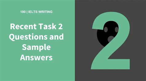 Recent Task 2 Questions And Sample Answers Ielts Podcast
