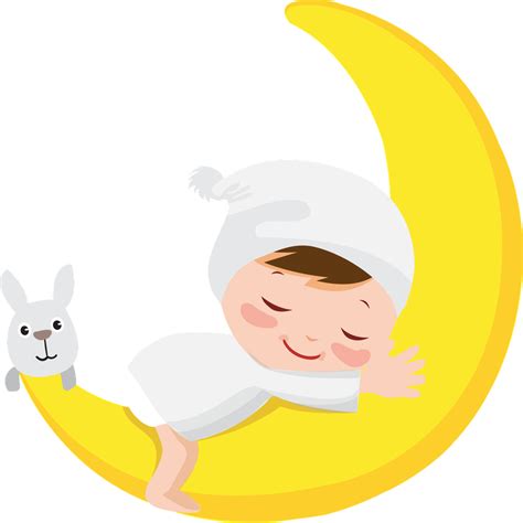 Moon ‿ ⁀ Good Night Baby Baby Clip Art Infant Png Download Full