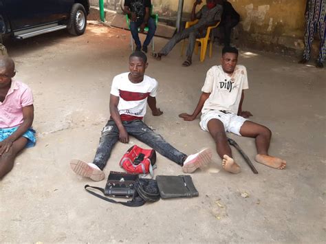 Suspected Armed Robbers Apprehended In Anambra Photos Crime Nigeria