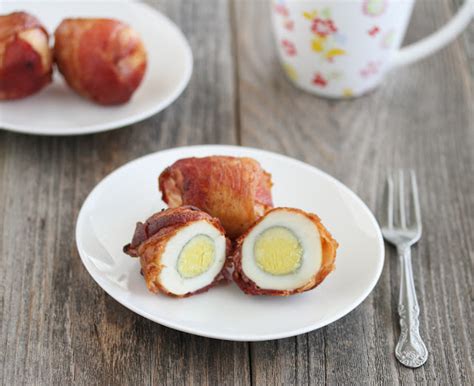 Bacon Wrapped Hard Boiled Eggs
