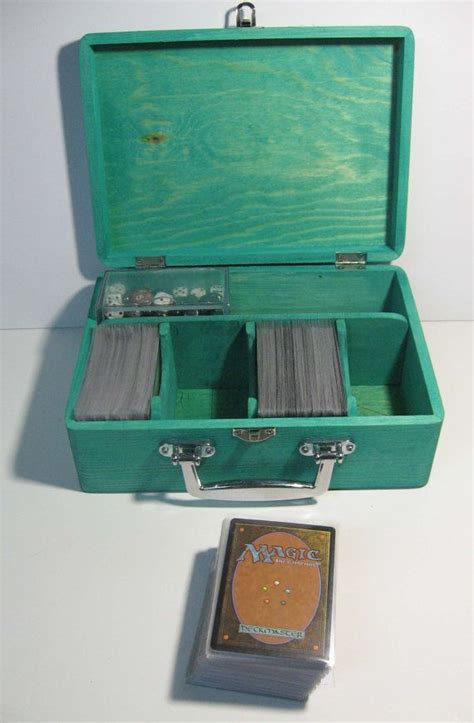 Thank you for 17 amazing years! Customizable Wood Deck Box (MTG, Yugioh & Pokemon) | Trading card storage, Deck box, Magic the ...