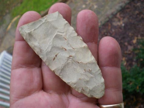 Nc Authentic Arrowheads Rare Paleo Clovis Ultra Thin Fluted Native