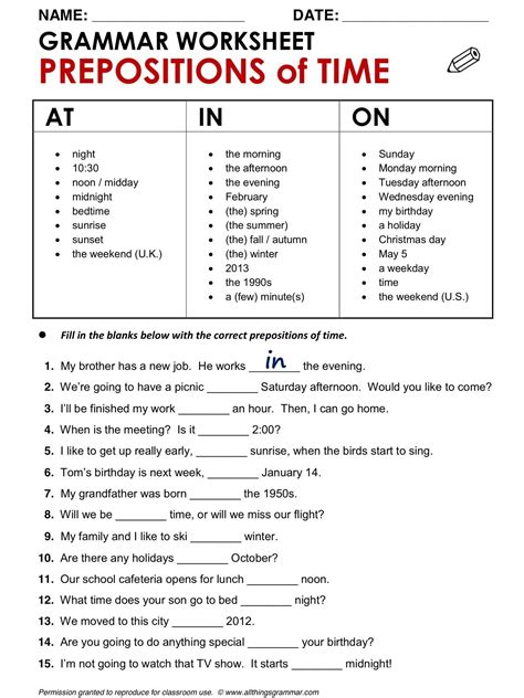 Free Printable English Worksheets Pdf