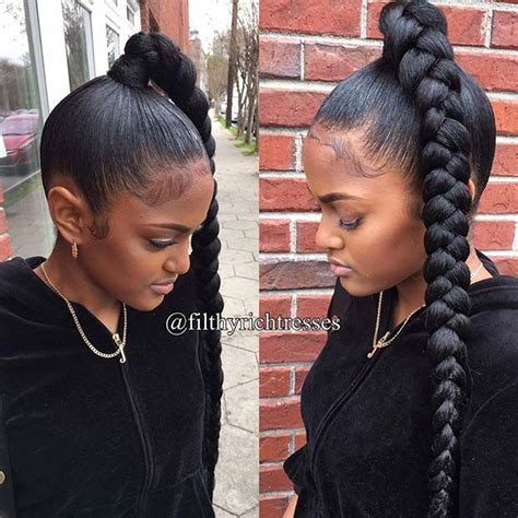 The best thing about it is that it can be styled in myriad ways. 31 Bubble Ponytail Hairstyles With Weave To Wear This Year ...